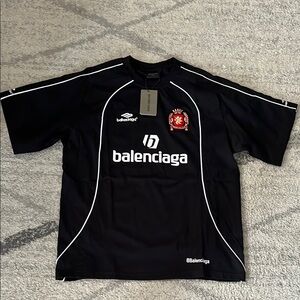 Balenciaga Black Soccer Jersey